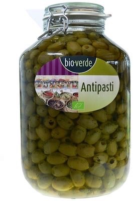 Bioverde Olives vertes sans noyau (bocal) bio 4.55kg